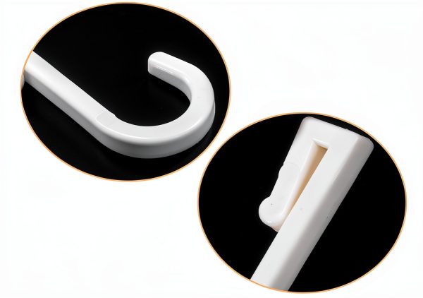 ARTIBETTER Plastic Pegboard Hooks Modern Style White-5
