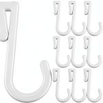 ARTIBETTER Plastic Pegboard Hooks Modern Style White-0