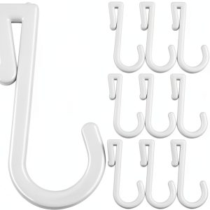 ARTIBETTER Plastic Pegboard Hooks Modern Style White-0