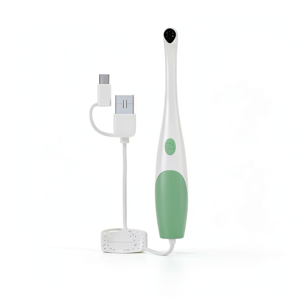XWWXGG Dental Intraoral Camera showing HD imaging on a device screen