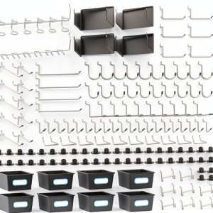 FRIMOONY Pegboard Hooks Industrial Iron Rust Resistant-0