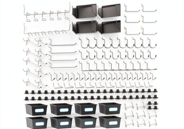FRIMOONY Pegboard Hooks Industrial Iron Rust Resistant-0