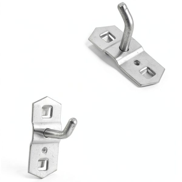 PRETYZOOM Pegboard Hooks Silver Metal Modern Organizer-8