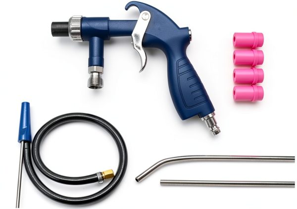 Power Aero Novia Sandblaster Gun Alloy Blue Dental Equipment-8
