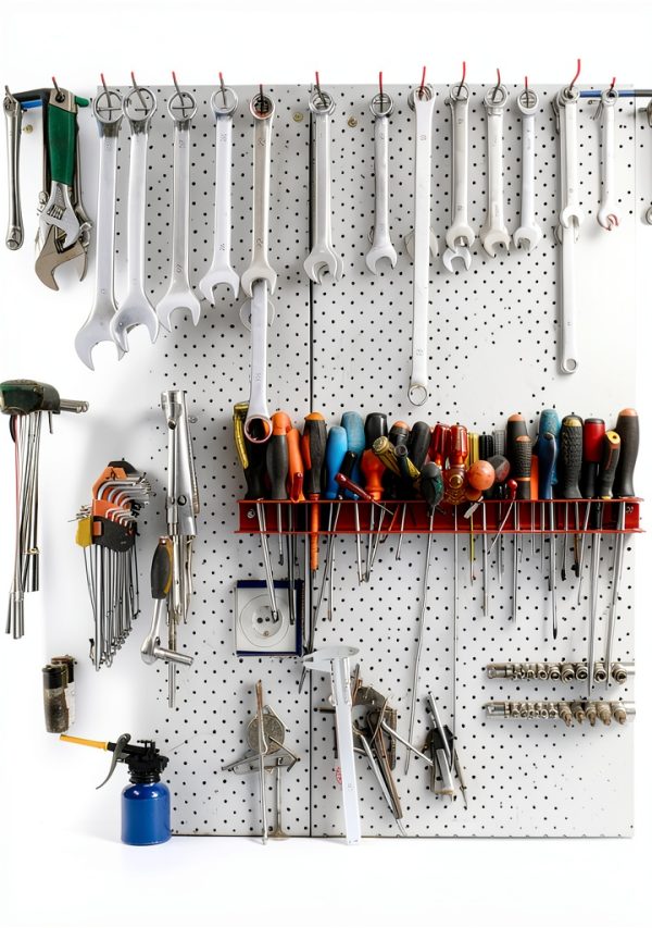 QWORK Pegboard Hooks Stainless Steel Rust Resistant 100 Pack-2