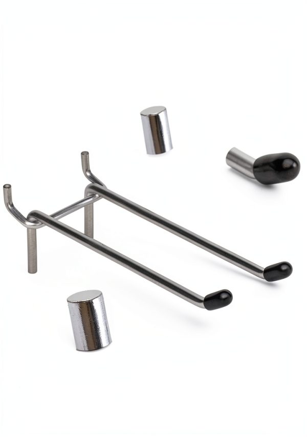QuZCarious Pegboard Hooks Metal Double Arm Garage Organizer-1
