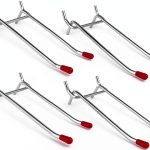 DOVETAIL Pegboard Hooks Steel Double Prong Adjustable-0