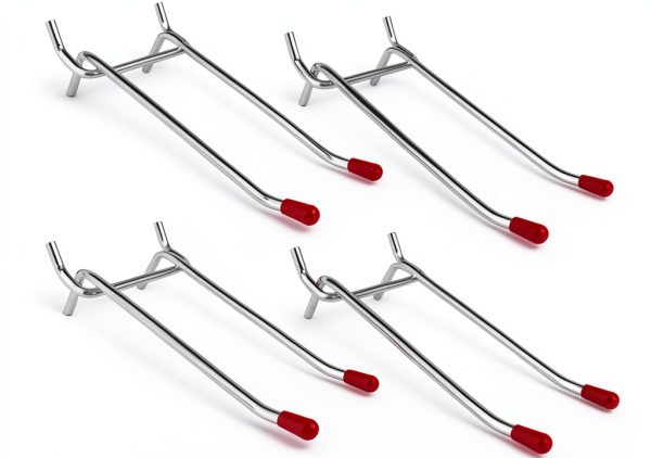 DOVETAIL Pegboard Hooks Steel Double Prong Adjustable-0
