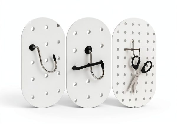 YuxLnJxem Pegboard Hook Locks Plastic Wall Mount Classic-5