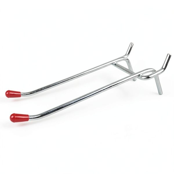 DOVETAIL Pegboard Hooks Steel Double Prong Adjustable-4