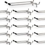 QuZCarious Pegboard Hooks Metal Double Arm Garage Organizer-0