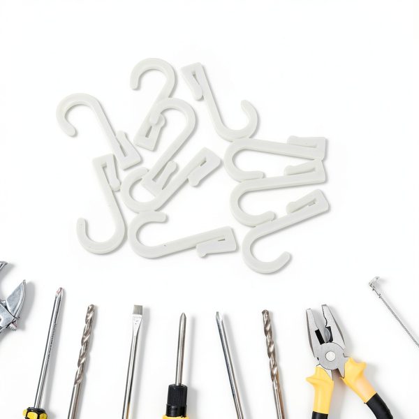 ARTIBETTER Plastic Pegboard Hooks Modern Style White-6