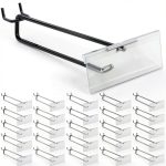 Tandefio Pegboard Hooks Metal Label Holders Garage Storage-0