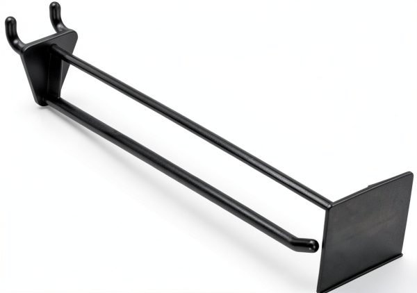 Azar Displays Pegboard Hooks Black Nylon Modern 50 Pack-0