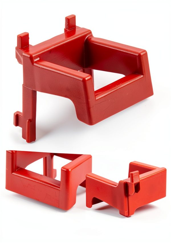 TOPPERFUN Plastic Pegboard Hooks Modern Red D9172083PY-7