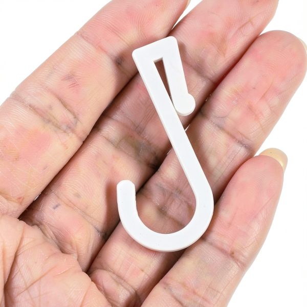 ARTIBETTER Plastic Pegboard Hooks Modern Style White-8