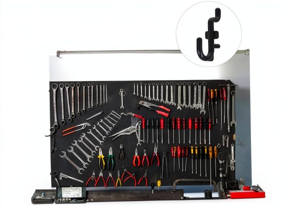 DOITOOL Pegboard Hooks Plastic Modern Garage Tool Organizer-3
