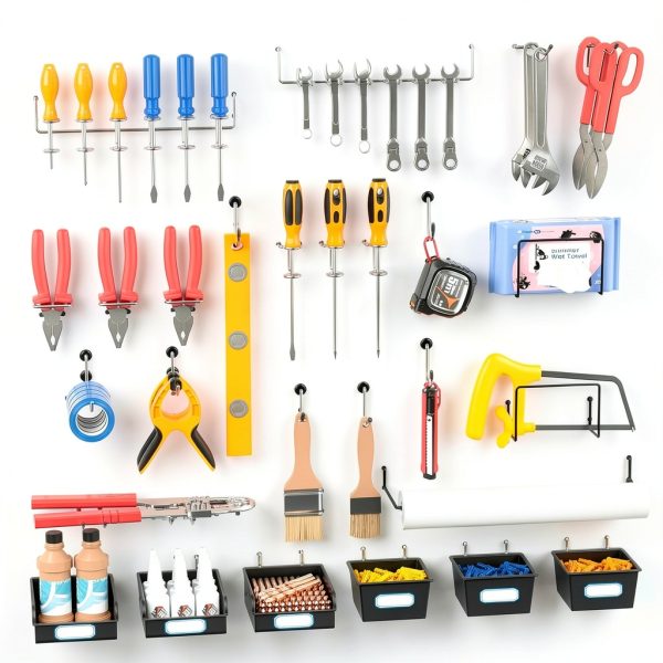 FRIMOONY Pegboard Hooks Iron Rust Resistant Tool-6