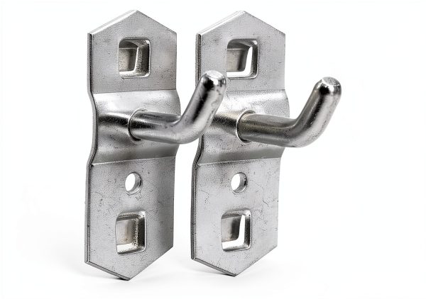 PRETYZOOM Pegboard Hooks Silver Metal Modern Organizer-2