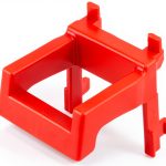 TOPPERFUN Plastic Pegboard Hooks Modern Red D9172083PY-0