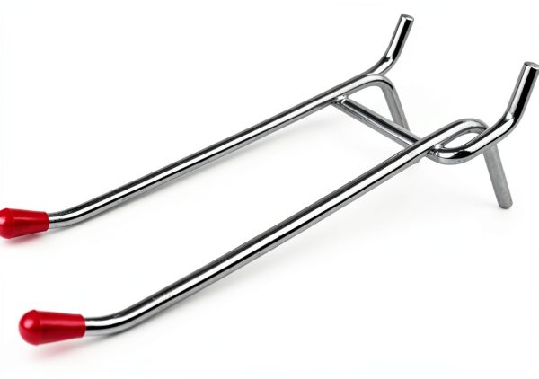 DOVETAIL Pegboard Hooks Steel Double Prong Adjustable-1