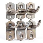 PRETYZOOM Pegboard Hooks Silver Metal Modern Organizer-0