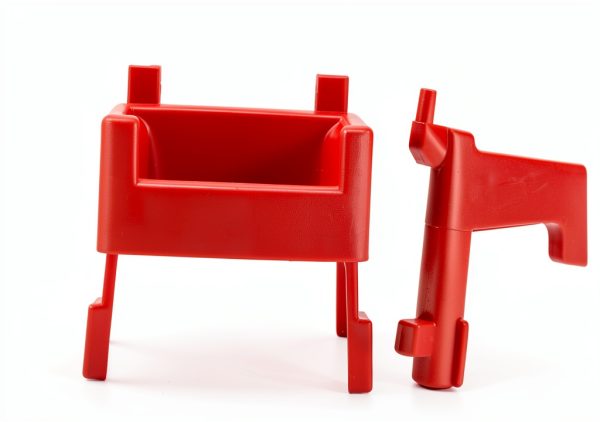 TOPPERFUN Plastic Pegboard Hooks Modern Red D9172083PY-1