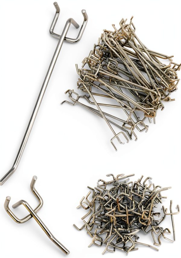 QWORK Pegboard Hooks Stainless Steel Rust Resistant 100 Pack-6