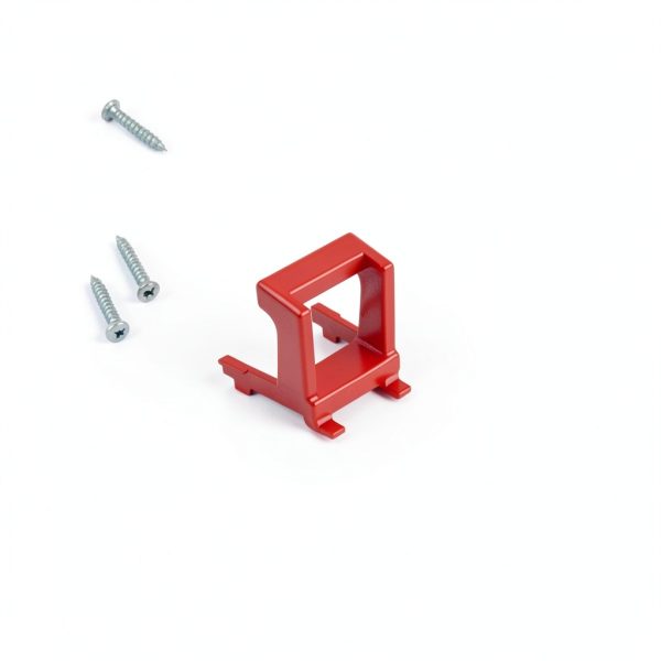 TOPPERFUN Plastic Pegboard Hooks Modern Red D9172083PY-4