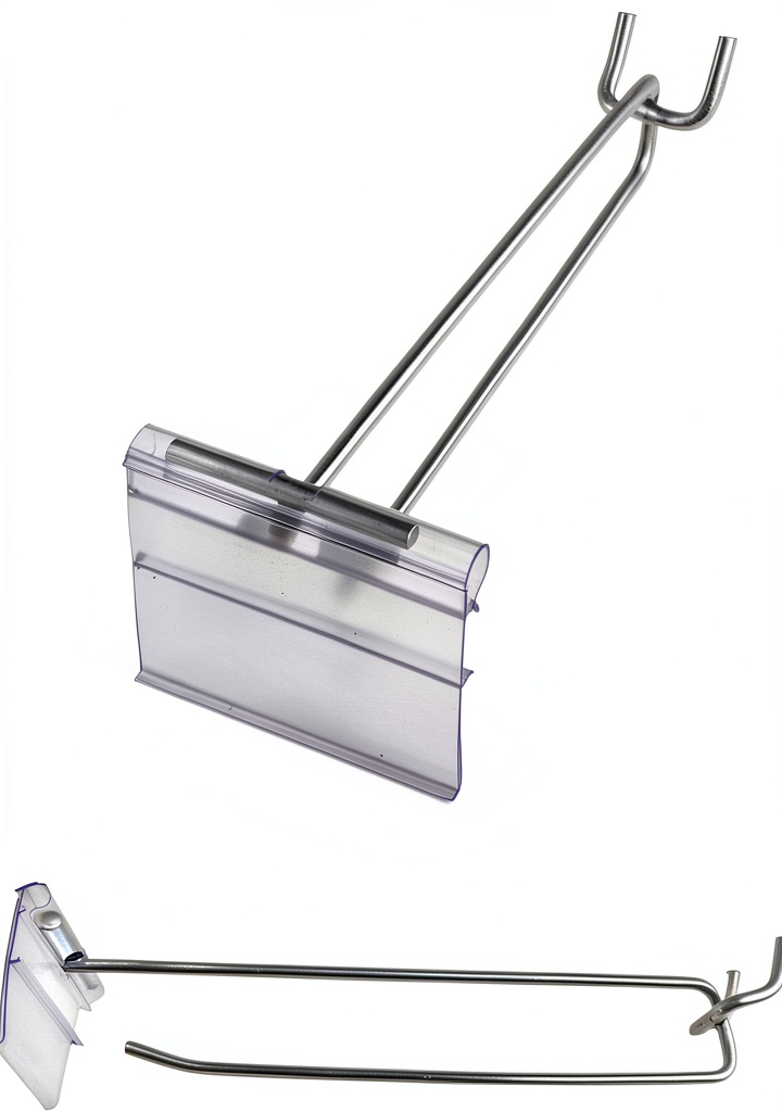 Hooksalesdirect pegboard hooks installed on a retail display panel