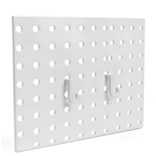 ARTIBETTER Plastic Pegboard Hooks Modern Style White-4