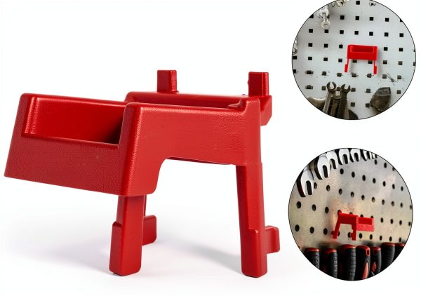 TOPPERFUN Plastic Pegboard Hooks Modern Red D9172083PY-8