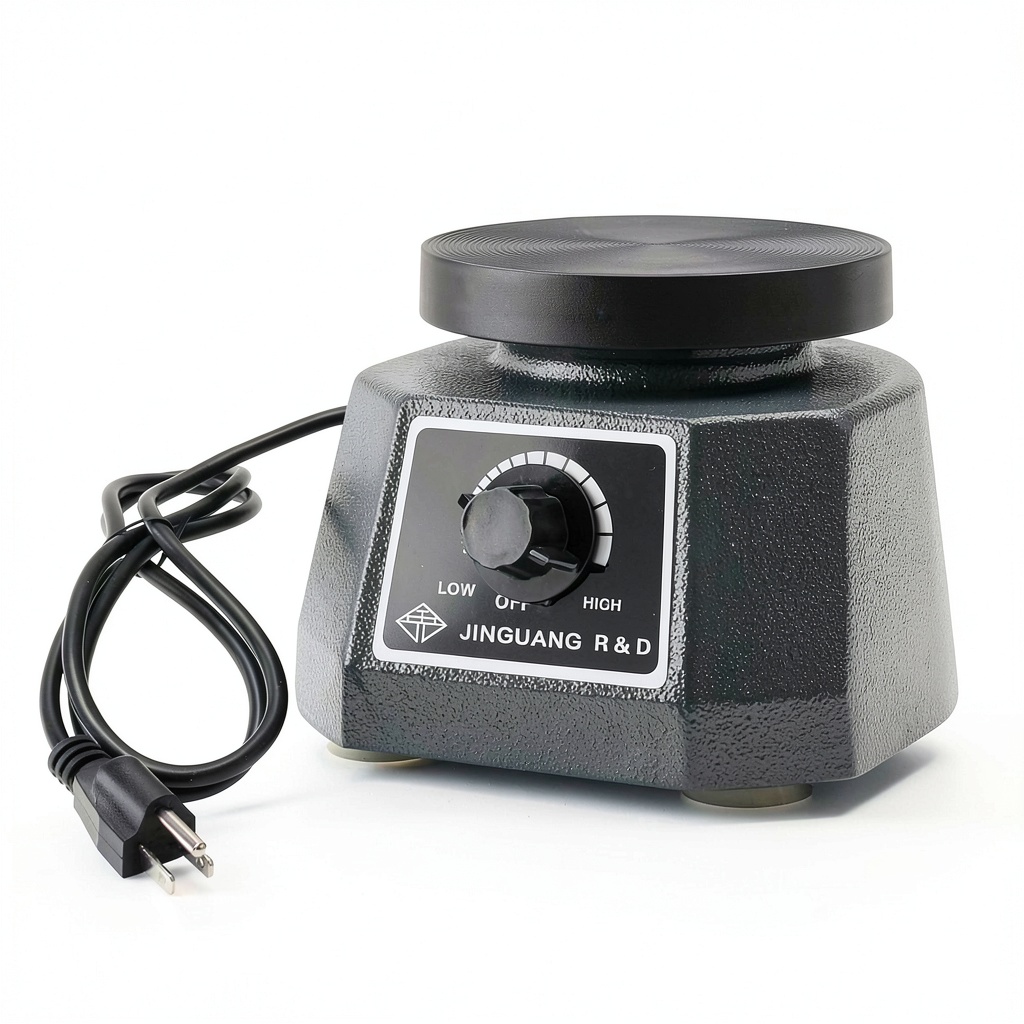 Zmtfqymx dental vibrating plate on a workbench with gypsum molds