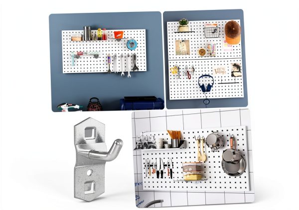 Luxshiny Pegboard Hooks Metal Modern Tool Organizer-6