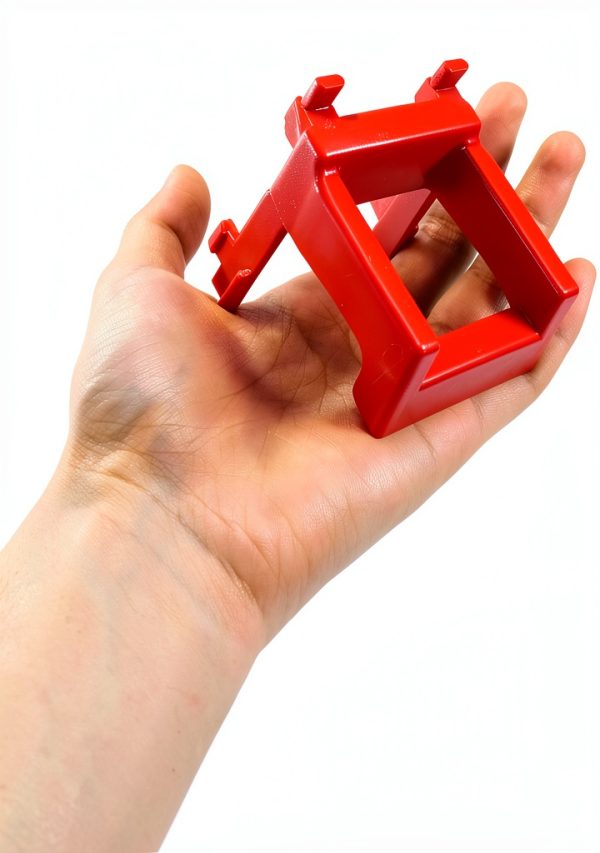 TOPPERFUN Plastic Pegboard Hooks Modern Red D9172083PY-3