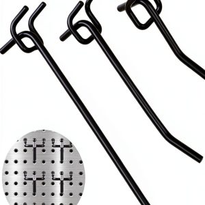 Limbeuuu Pegboard Hooks Heavy Duty Alloy Steel Wall Mount-0
