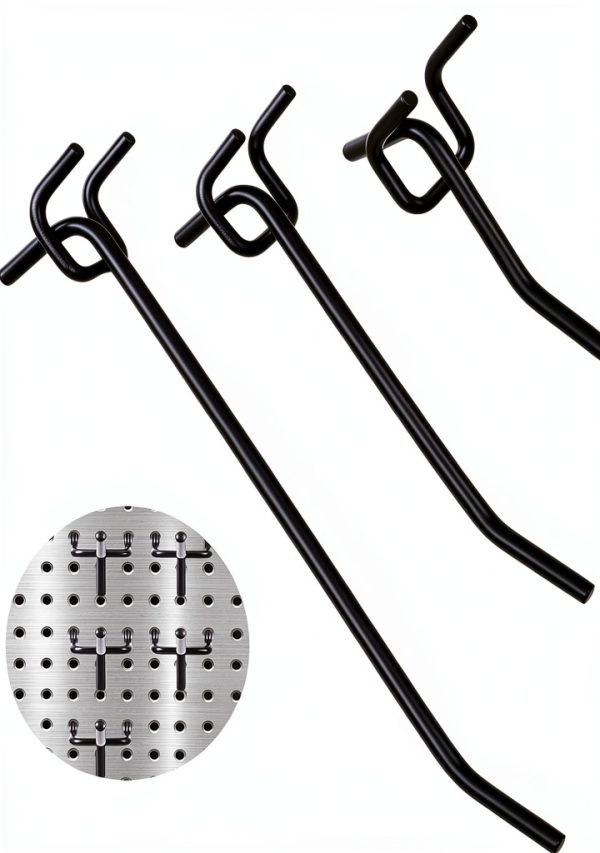 Limbeuuu Pegboard Hooks Heavy Duty Alloy Steel Wall Mount-0