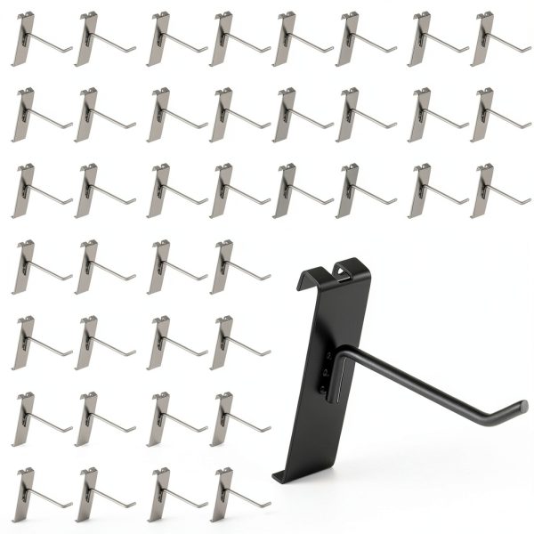 COMNICO Gridwall Hooks Durable Iron Construction 15 Tilt-6
