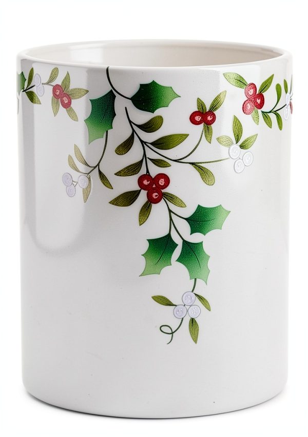 Lifetime Brands Inc. Glossy Stoneware Utensil Crock Holder-0