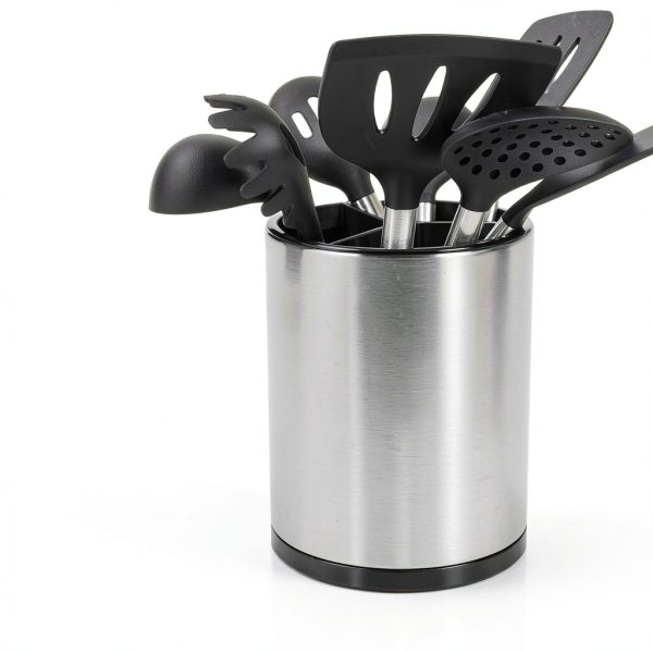 Stainless Utensil Caddy Taizhou 360 Rotating-7