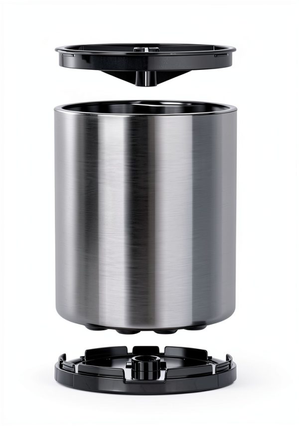 Stainless Utensil Caddy Taizhou 360 Rotating-4