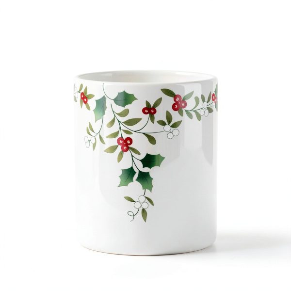 Lifetime Brands Inc. Glossy Stoneware Utensil Crock Holder-3