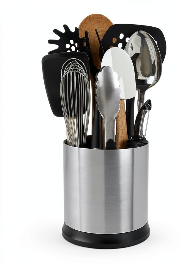 OXO Stainless Steel Rotating Utensil Holder Kitchen-2