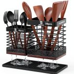 Piklohas Kitchen Utensil Organizer Matte Metal-0