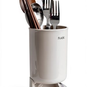 Underdog Self-Draining Utensil Holder with Drainage Spout – Glossy-0