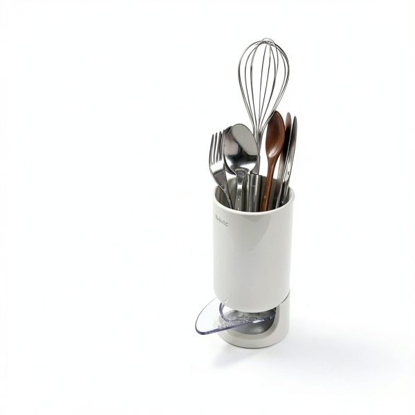 Underdog Self-Draining Utensil Holder with Drainage Spout – Glossy-6