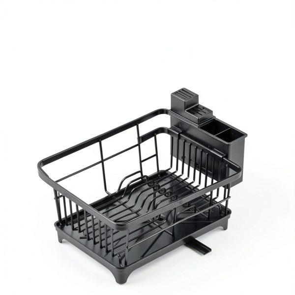 Dish Drying Rack Kmiectse Black Metal 15.2x11.2x5.7-4