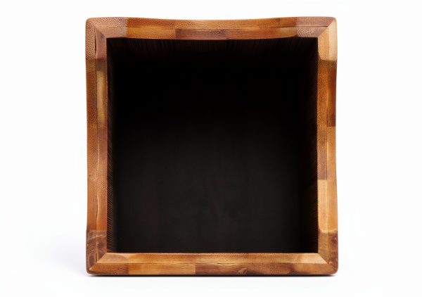 Oceanstar Bamboo Utensil Crock Portable Brown 4x4x6-3