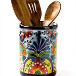 Enchanted Talavera Large Handpainted Ceramic Utensil Holder for-0