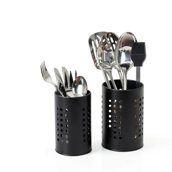 Kitchen Utensil Holder Set Polished Stainless Steel by Berglander-3